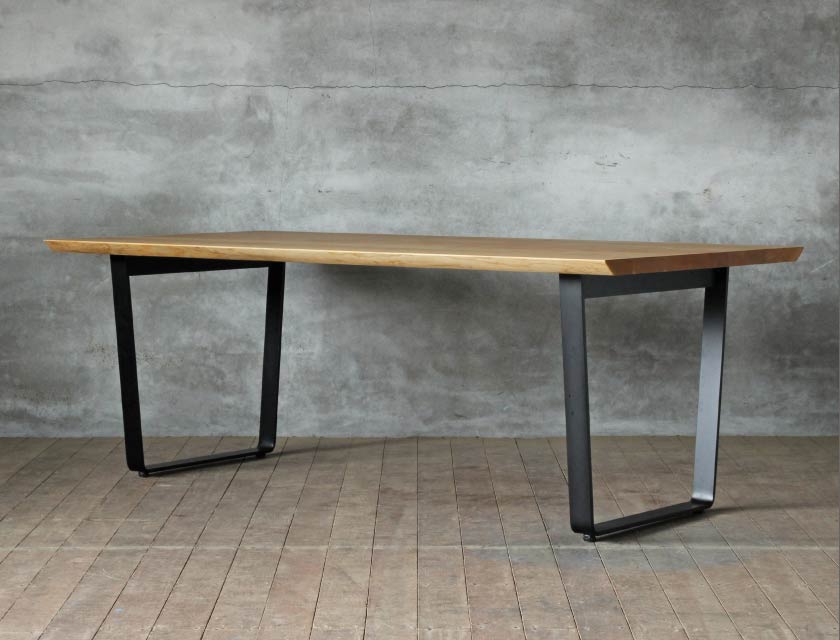 展示品 ❗【北九州·福岡市限定】ダイニングテーブル 木目調 スチール脚